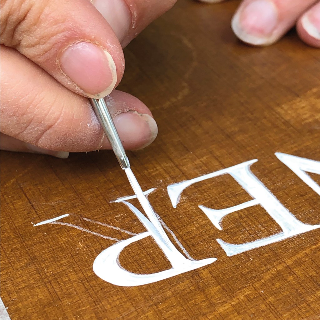 Fine lettering, Seraina painting_romans