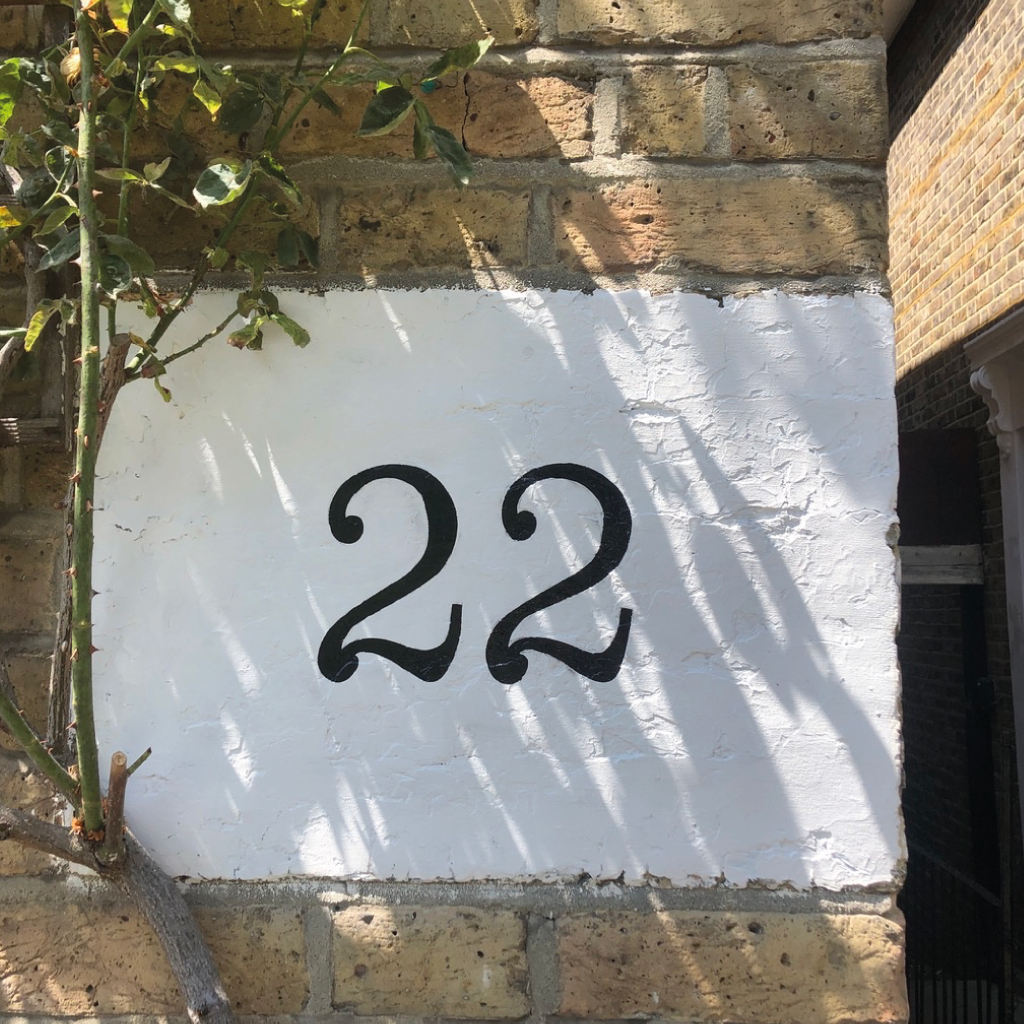 Stone or Stucco: House Numbers , Seraina Traditional sign writer London hand painted house numbers Services Transparent antimicrobial film, Printer/cutters flatbeds, Restoration sign writing, resin ink printing, architectural wraps, installers Architectural marketing, Project management, PVC films, banners, sustainable signage display fabricators. Bespoke design, Signage consultants. https://serainabaumgartner.com