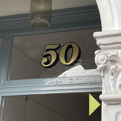 Best London sign writing painted house Numbers and transom gilding fanlight house titles restored, <a href=