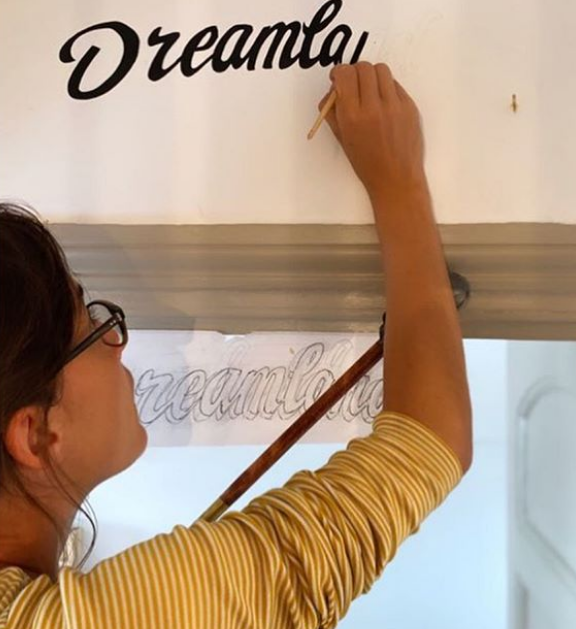 Dreamland name in house beauty signage by Seraina