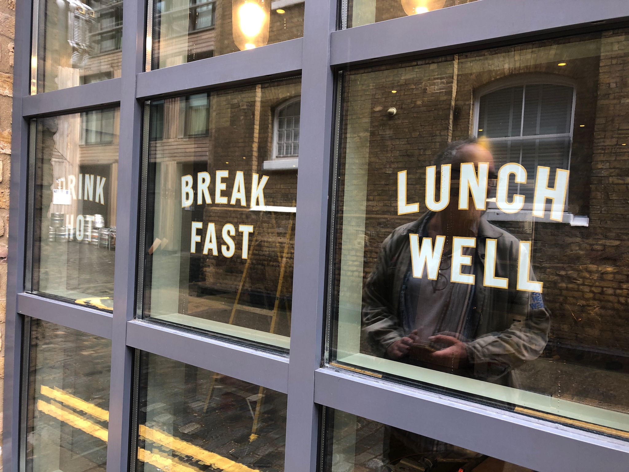 London's most beautiful Cafe signs