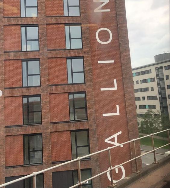 Big, Stand out, Hotels, Workplace: Painted Wayfinding supergraphic signs.. signs for Workplace Wayfinding