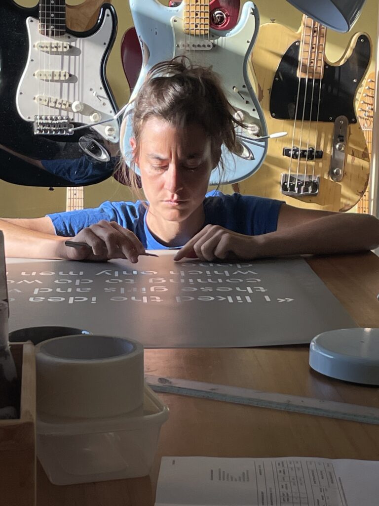 Women sign artists Rising star Sign Painter. Painted House numbers names Lead times + prices. Traditional sign writers of London NGS Dulwich Margate Chelsea signwriters
