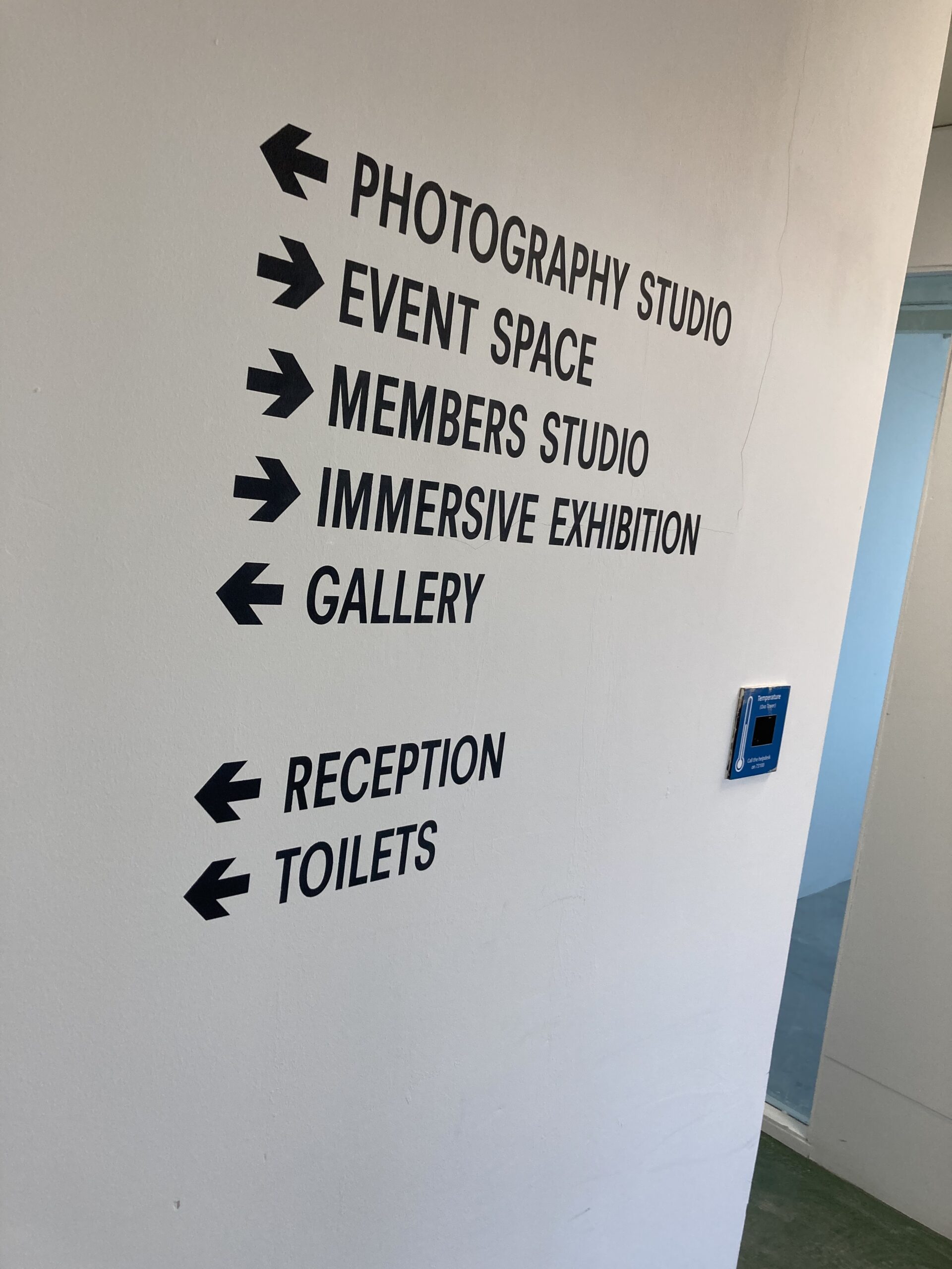 Propositions wayfinding studios office painted signs