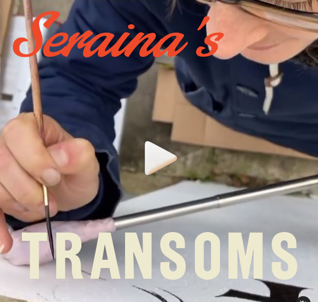 Retro Gold Leaf House Signs