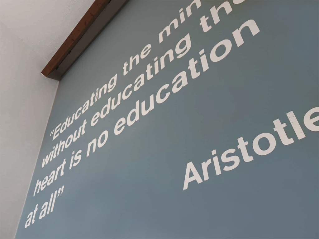 SCHOOL MISSION STATEMENTS ON WALLS LONDON kENT