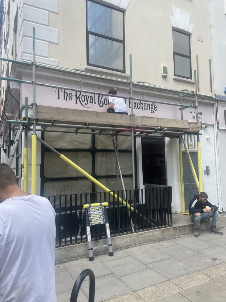 Seraina Sign writers London, Hand Painted Traditional shop sign letters.