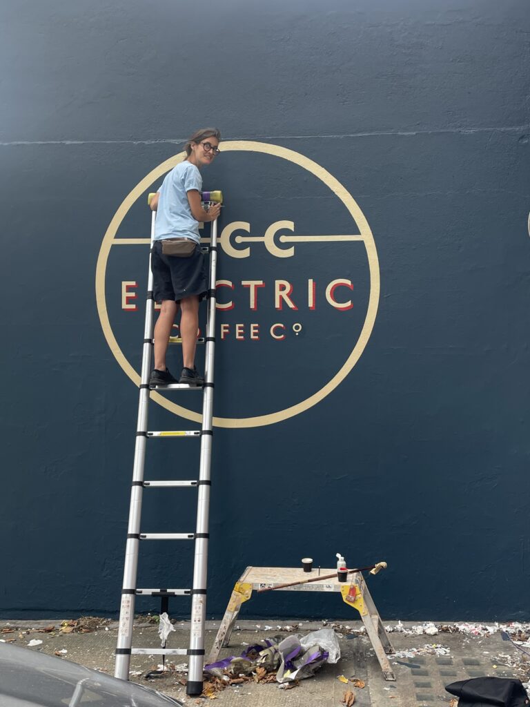 Seraina Sign writers London, Hand Painted Traditional shop sign letters.