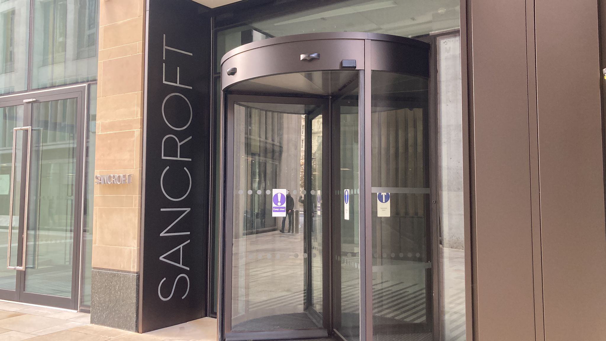 Painted Sign Written lettering for prestige corporate offices, shops and commercial Seraina Signs.