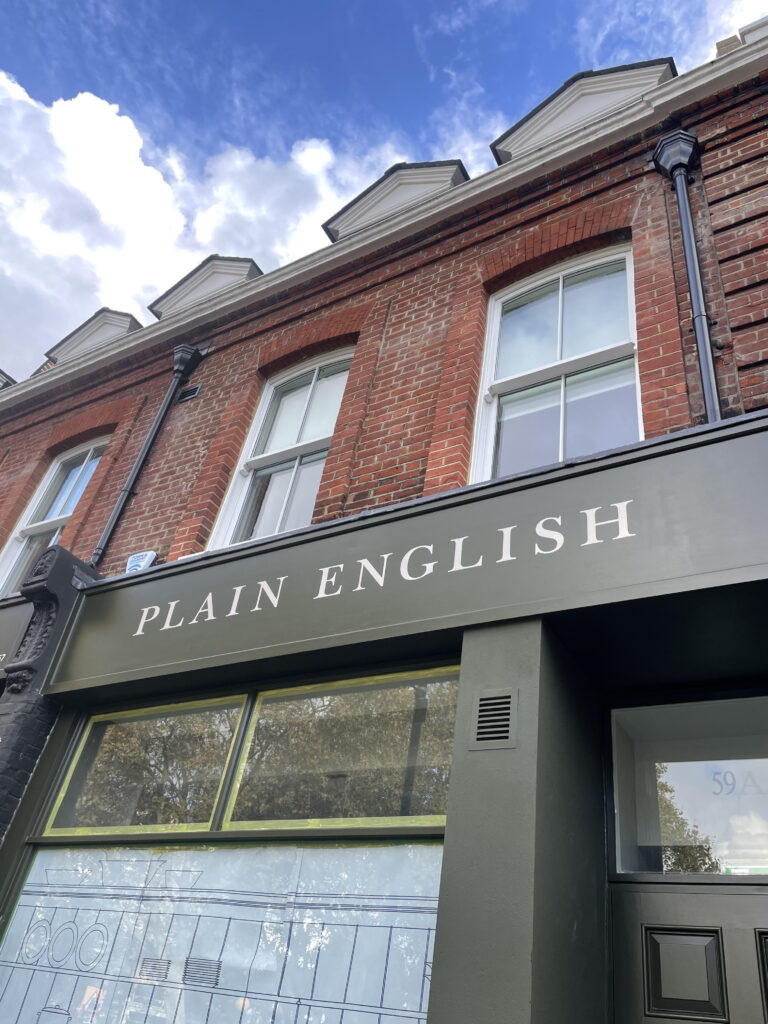 Painted Sign Written lettering for prestige corporate offices, shops and commercial Seraina Signs.