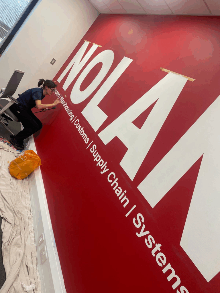 Office Lobby mural signs hand painted, Wayfinding signage specialist, Large scale office wall signs, Traditional sign writer london, House numbers, Gold Leaf, Shop, Chelsea-painted house numeral.jpeg. Retail signs, Shop fitters, Seraina all-signs signs, By Hand painted.