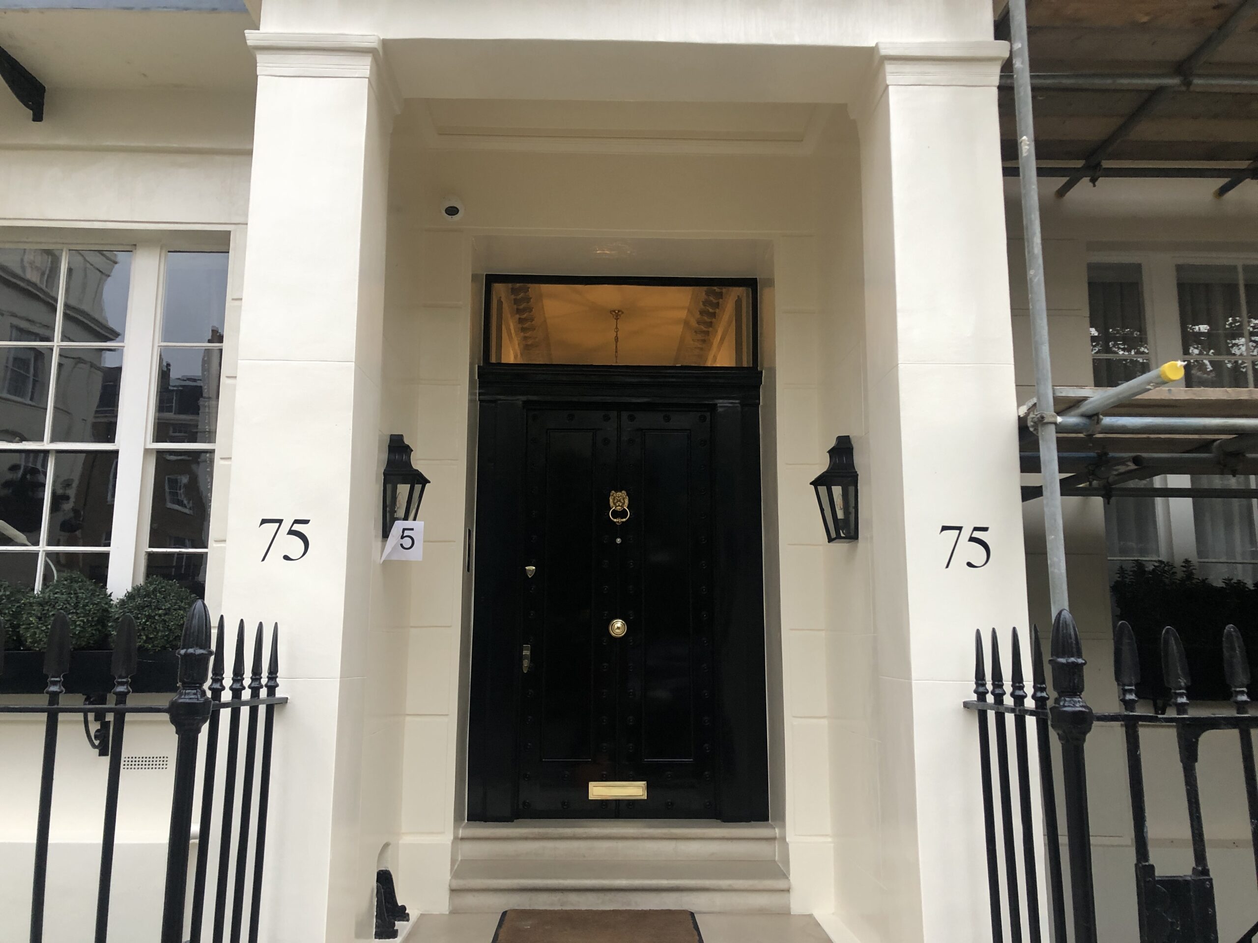 House Numbers on pillars