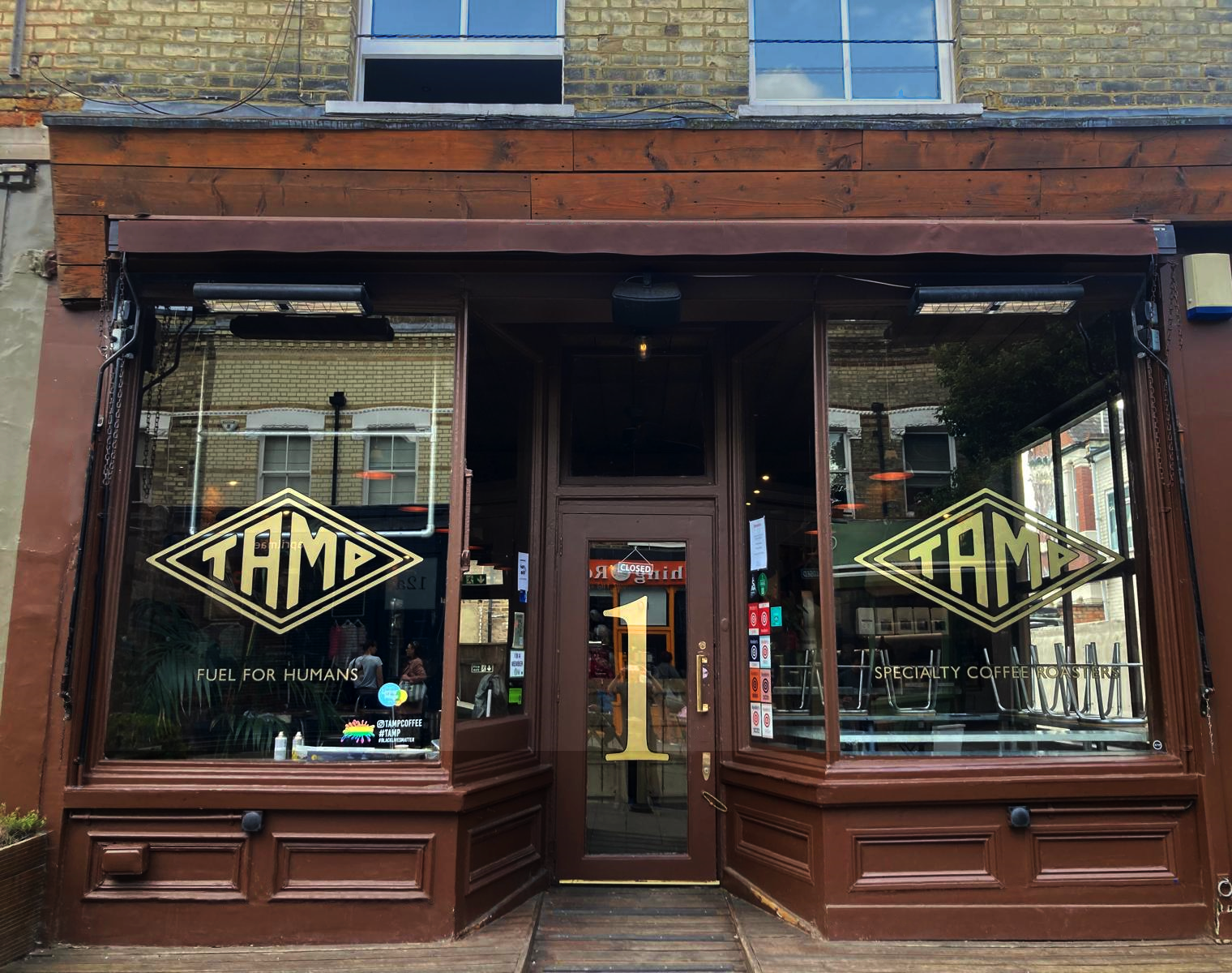 Hand Painted gold leaf Cafe signs of London,