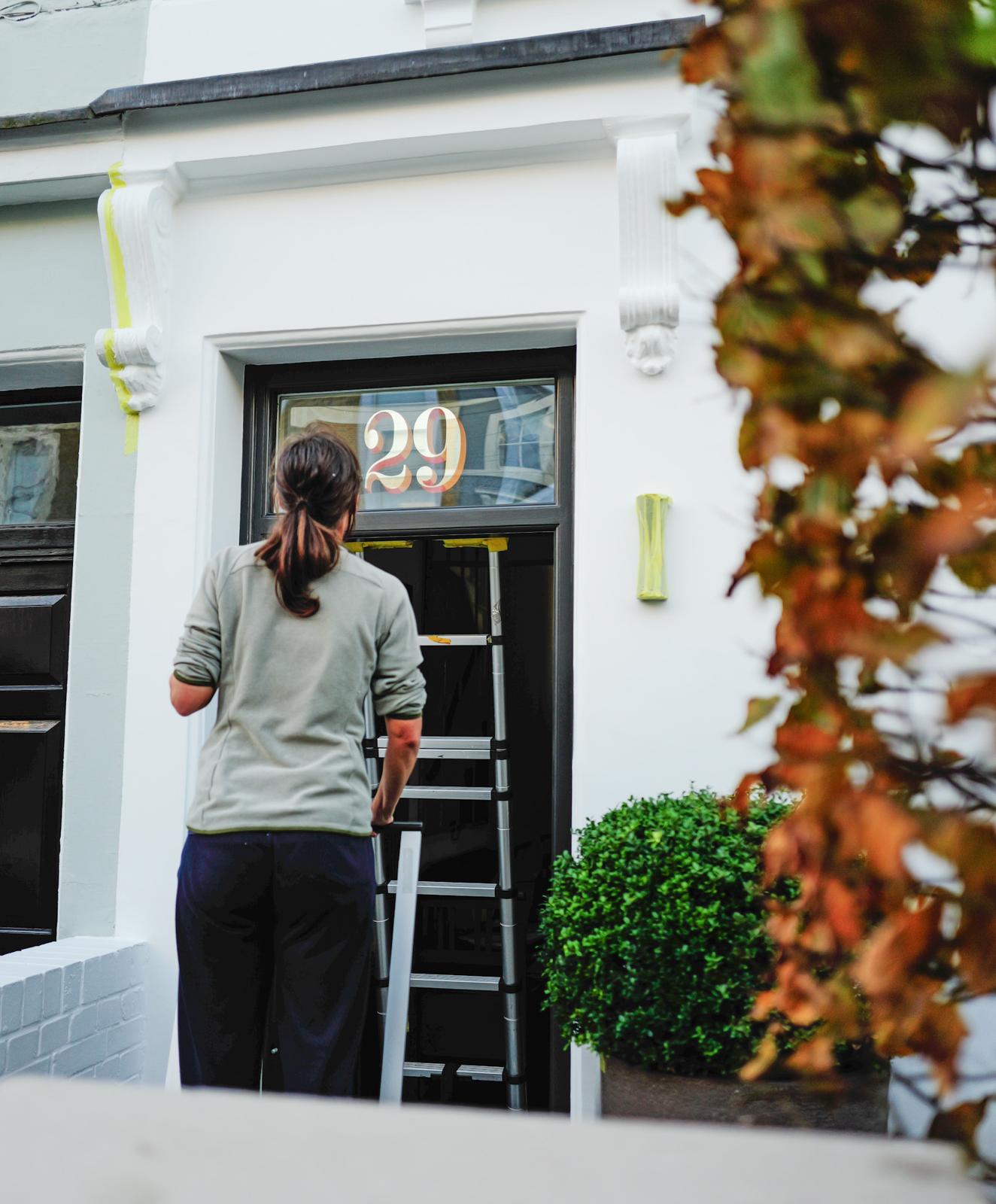 Traditional sign writer London, House numbers, hand painted sign writers near me, traditional signwriters near me, traditional sign writing,, traditional signs of london, sign writer near me, sign writing examples, sign writer or signwriter, sign writing cafe, traditional london sign writers female, traditional london sign writers near me, Gold leaf lettering for shops and commercial Seraina Signs. Gilded fanlights, Gold Leaf, Shop, Seraina all-signs signs, By Hand painted