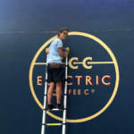 Hand Painted signs by Seraina, Wayfinding signage specialist, Large scale signs, Traditional sign writer london, House numbers, Gold Leaf, Shop, Chelsea-painted house numeral.jpeg. Retail signs, Shop fitters, Seraina all-signs signs, By Hand painted.