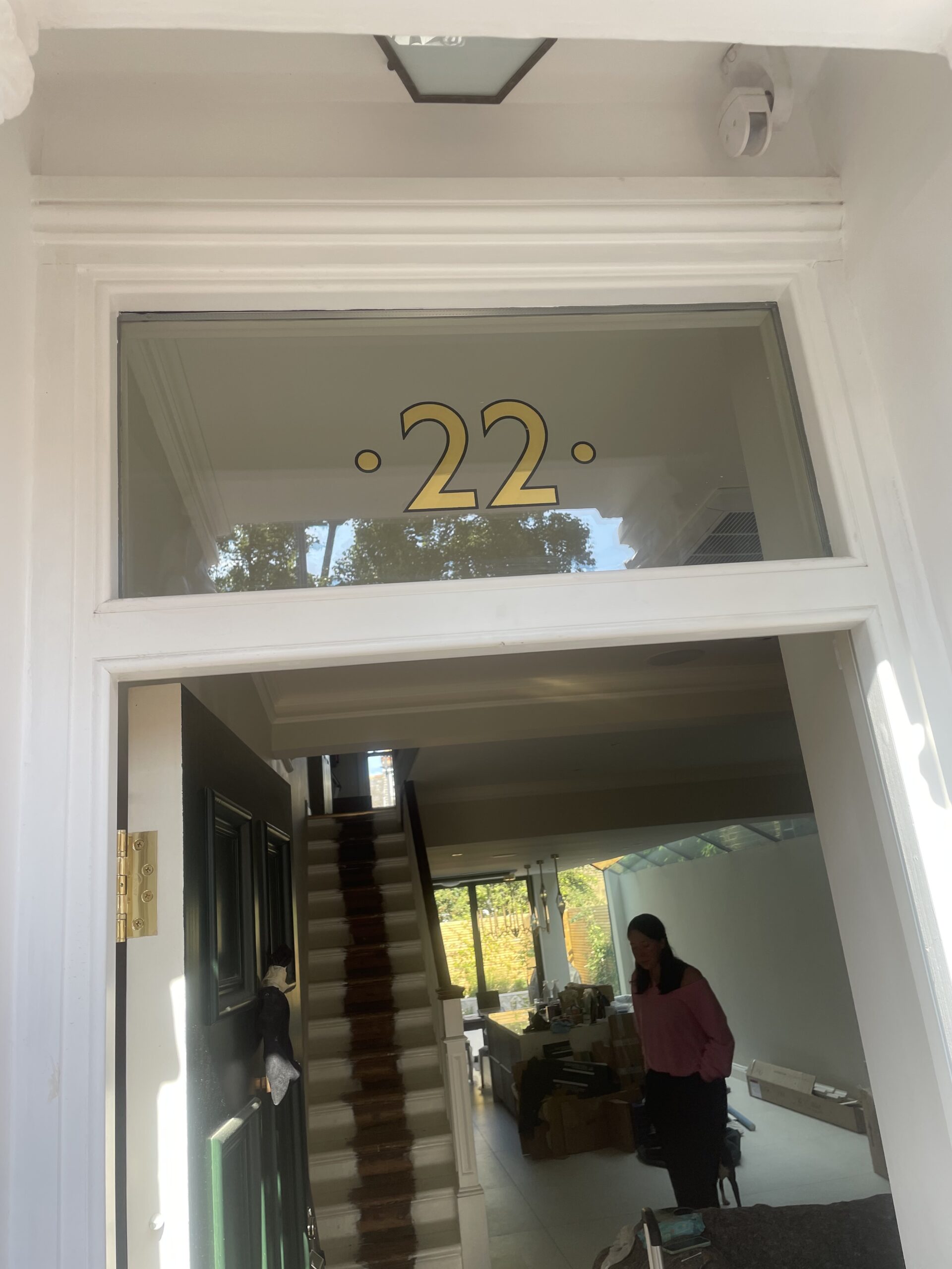 Traditional sign writer, London, Gold House Numbers Seraina Traditional Sign Writer
