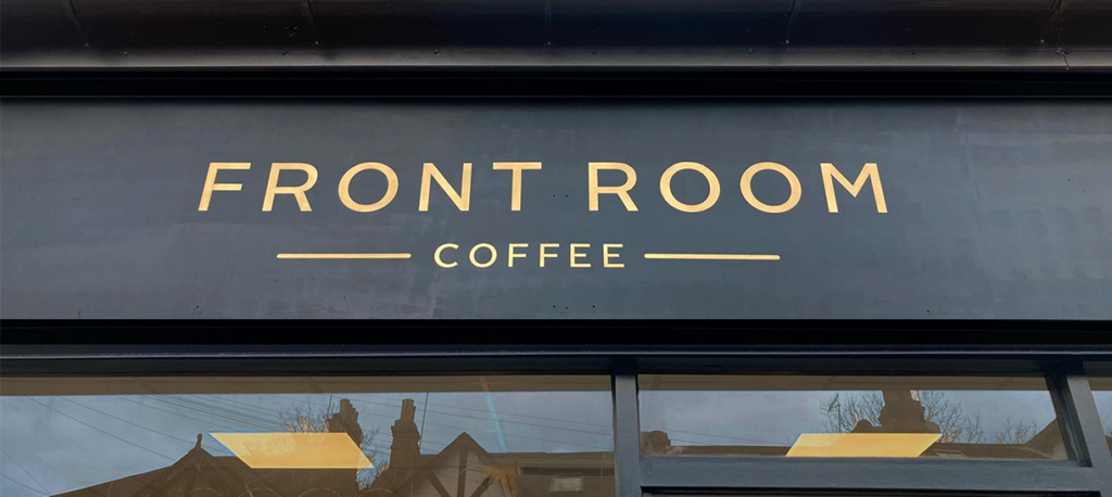 Front Room Cafe Signwriting by Seraina signs London
