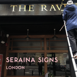 Large scale signs, Traditional sign writer london, House numbers, Gold Leaf, Shop, Chelsea-painted house numeral.jpeg. Retail signs, Shop fitters, Seraina all-signs signs, By Hand painted.
