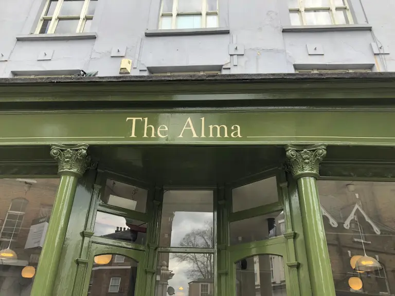 Traditional Sign writer, London UK Seraina, Brora front