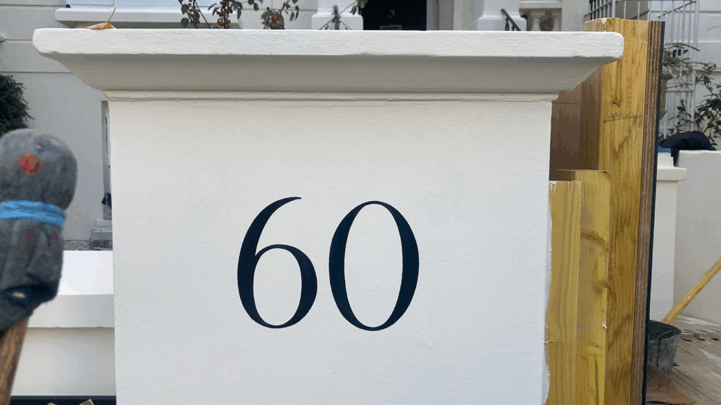 House number painter